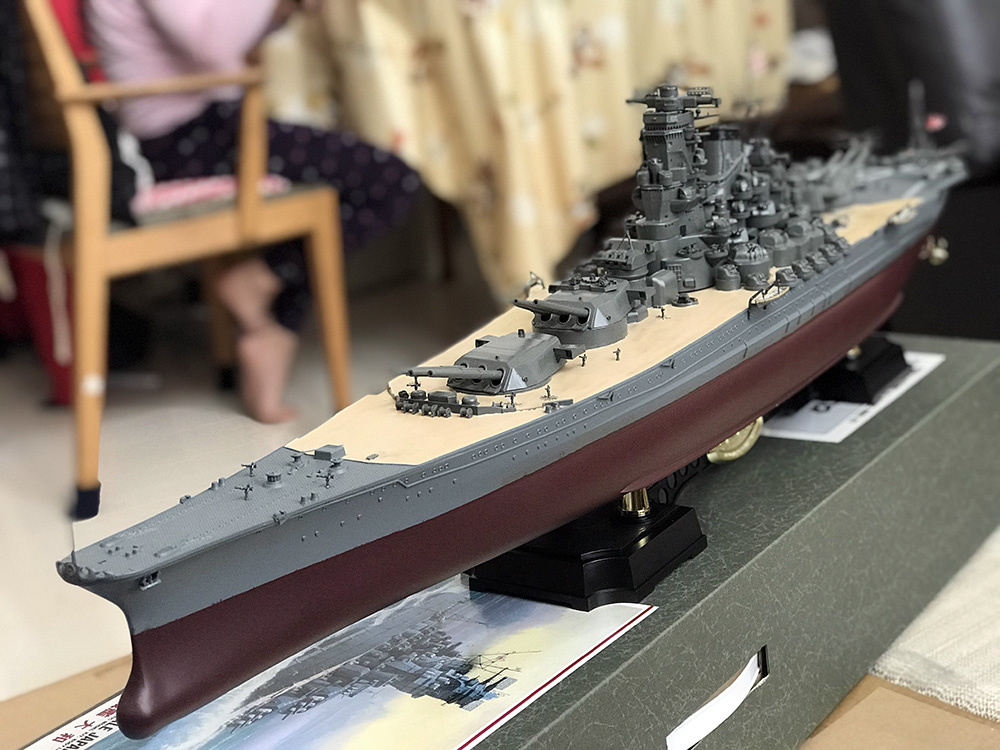 ウッディジョー 250 戦艦 大和 木製模型 組立キット 船、ボート