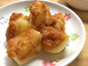 じゃがいもの甘みそだれの料理写真